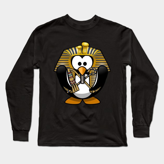 king tut cartoon Long Sleeve T-Shirt by momo1978